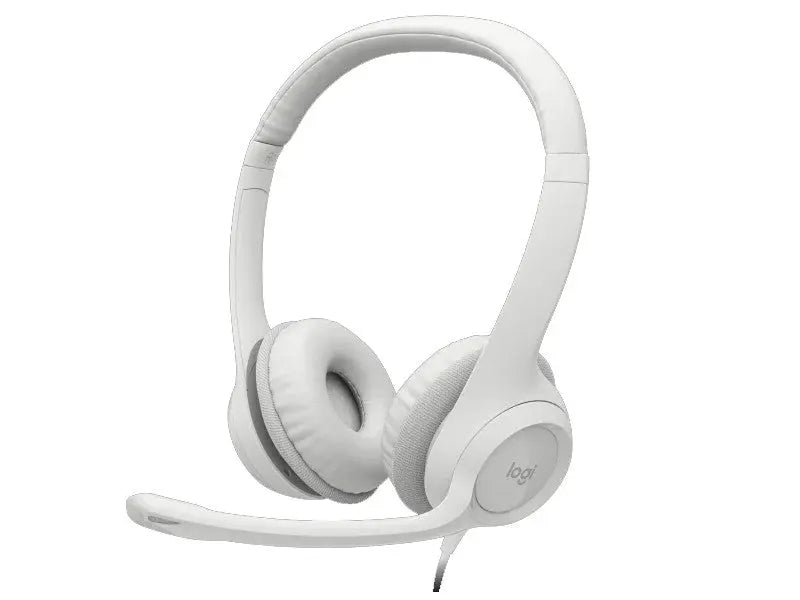 Logitech H390 avec microphone anti-parasite – USB Blanc (981-000406) Connecto.ma